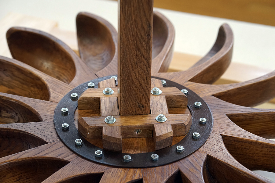 Reproduction moulin roue à rodets