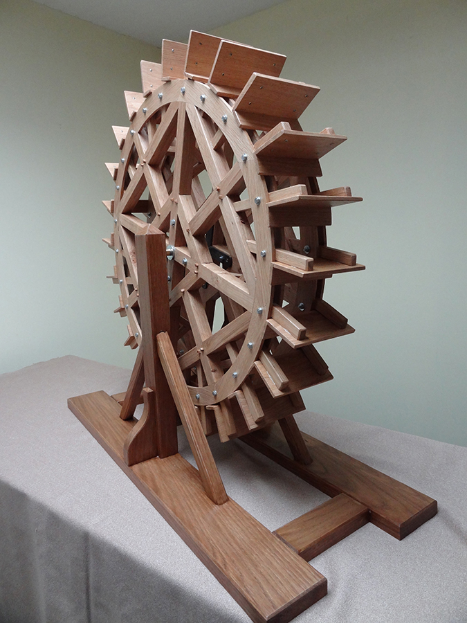 Charronnage roue moulin Argences