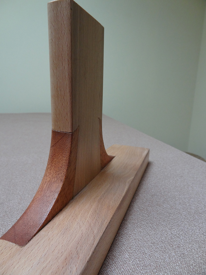 Assemblage de coin rond