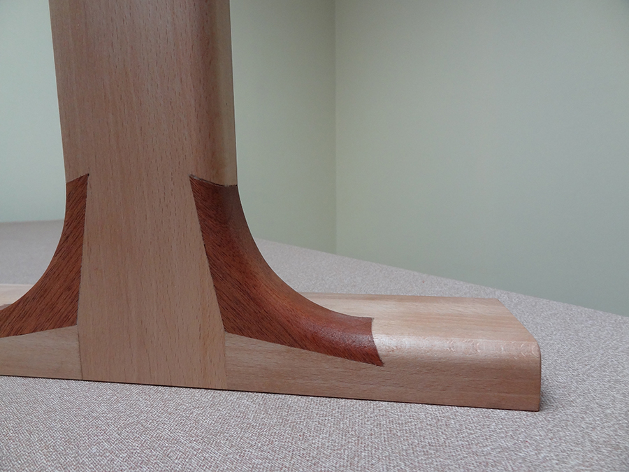 Assemblage de coin rond