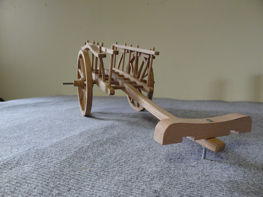 Reproduction miniature char à bœufs