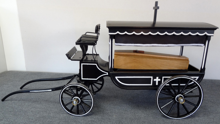 Reproduction hippomobile corbillard