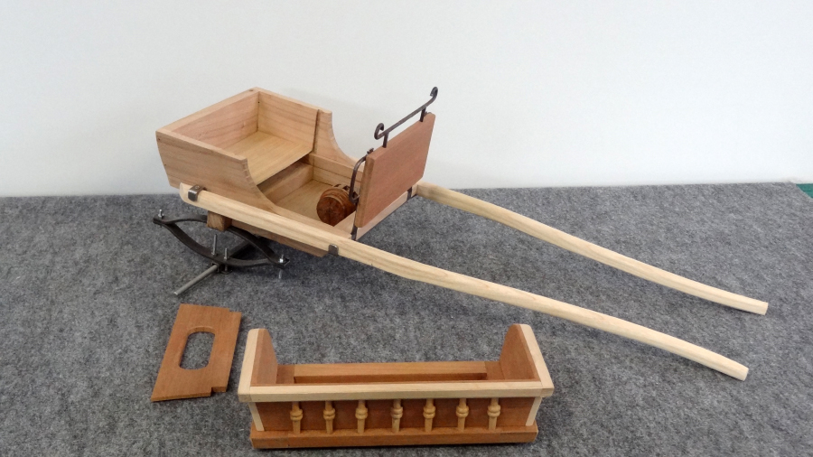 Réalisation hippomobile miniature gig commun