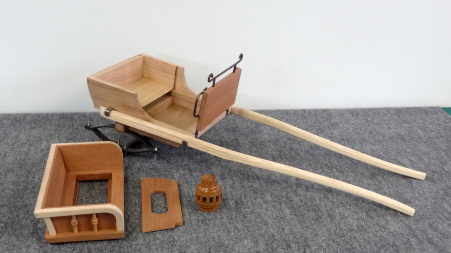 Réalisation hippomobile miniature gig commun