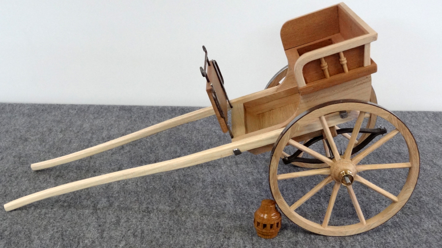 Réalisation hippomobile miniature gig commun