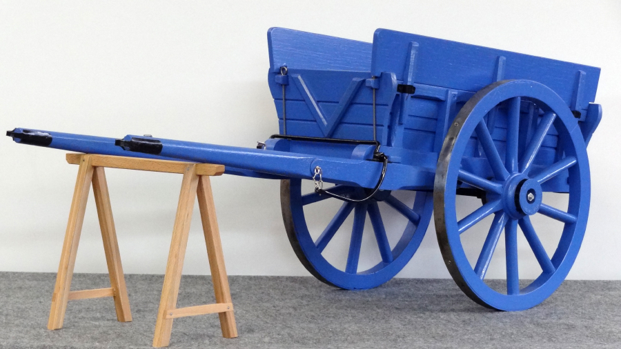 Reproduction miniature tombereau hippomobile 