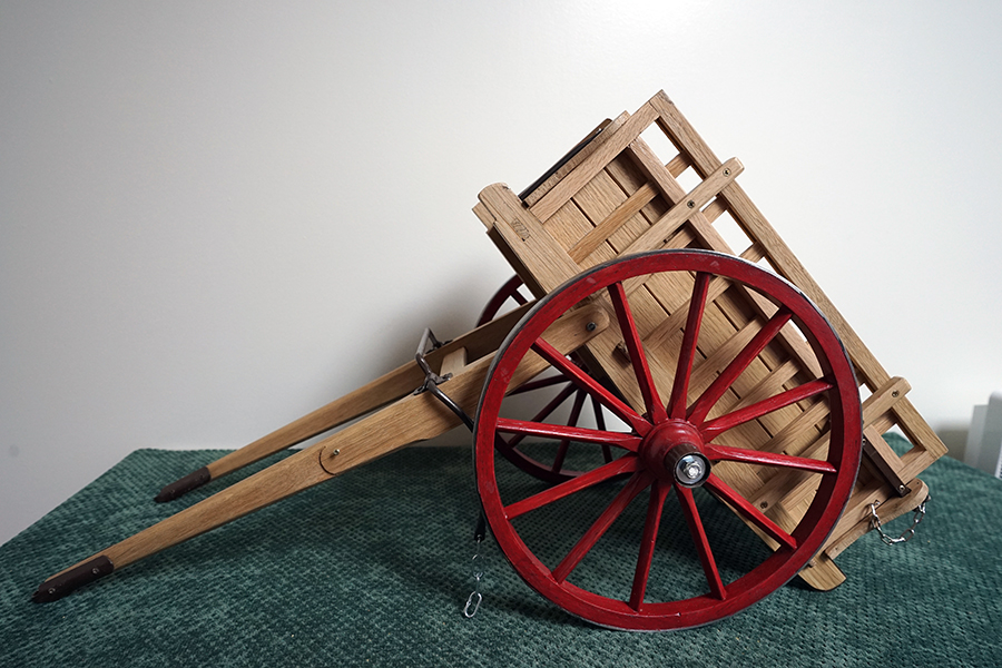 Reproduction tombereau Orléans hippomobile