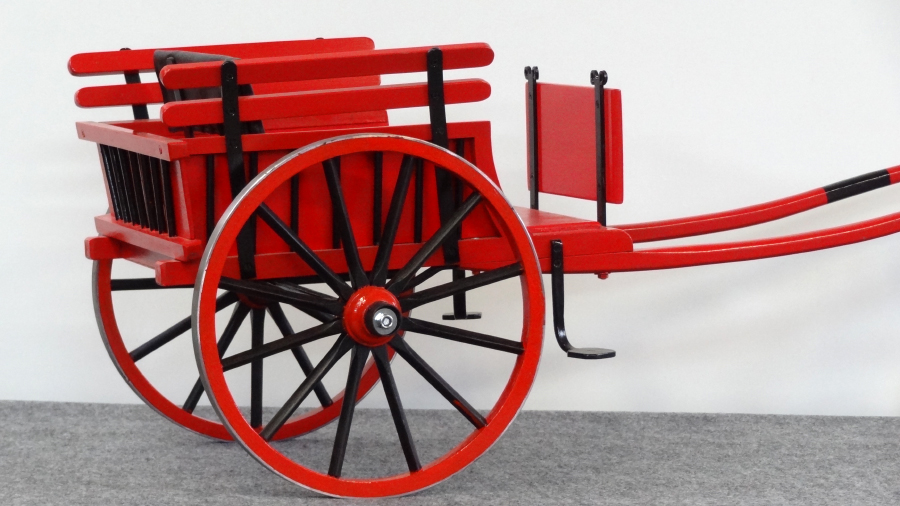 Reproduction miniature voiture à chèvre